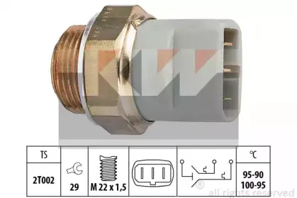 Термовыключатель, вентилятор радиатора KW купить