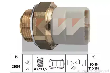 Термовыключатель, вентилятор радиатора KW купить