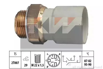 Термовыключатель, вентилятор радиатора KW купить