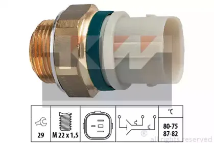 Термовыключатель, вентилятор радиатора KW купить
