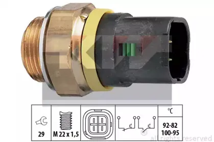 Термовыключатель, вентилятор радиатора KW купить