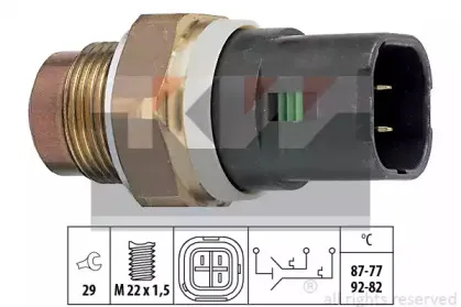 Термовыключатель, вентилятор радиатора KW купить