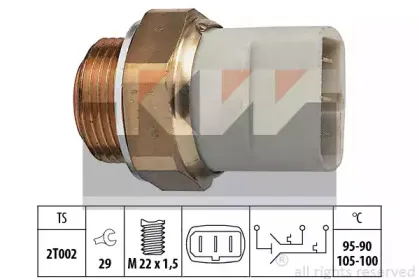 Термовыключатель, вентилятор радиатора KW купить
