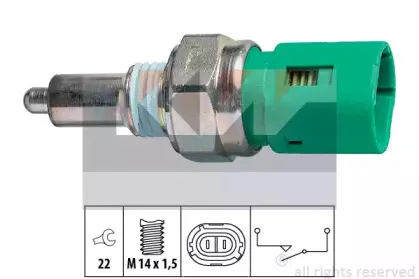 560 096 KW Датчик заднього ходу (аналог EPS 1.860.096/Facet 7.6096 ) KW купить