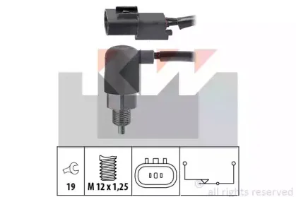 Выключатель, фара заднего хода KW купить