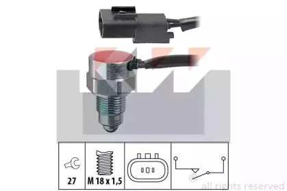 Выключатель, фара заднего хода KW купить