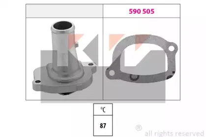 580 124 KW Термостат (аналог EPS 1.880.124/Facet 7.8124 ) KW купить