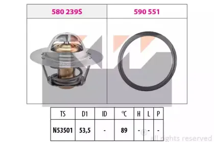 580 239 KW Термостат (аналог EPS 1.880.239/Facet 7.8239 ) KW купить