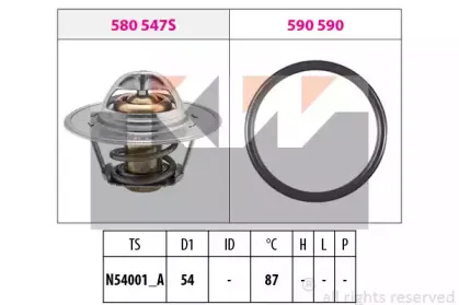 580 547 KW Термостат (аналог EPS 1.880.547/Facet 7.8547 ) KW купить