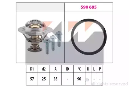 Термостат, охлаждающая жидкость KW купить