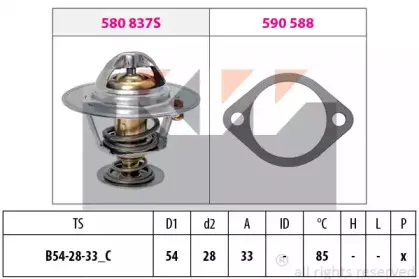 580 837 KW Термостат (аналог EPS 1.880.837/Facet 7.8837 ) KW купить
