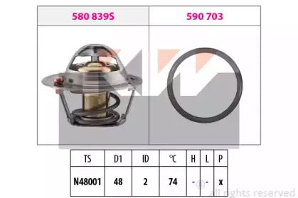 Термостат, охлаждающая жидкость KW купить