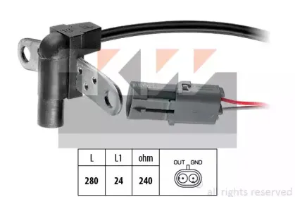 453 023 KW Датчик  р/вала,  к/вала (аналог EPS 1.953.023/Facet 9.0023 ) KW купить