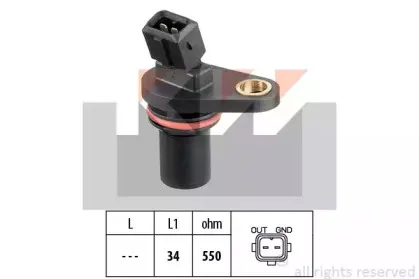 Датчик, положение распределительного вала KW купить