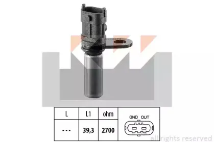 453 288 KW Датчик  р/вала,  к/вала (аналог EPS 1.953.288/Facet 9.0288 ) KW купить