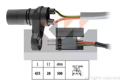 Датчик частоты вращения, автоматическая коробка передач KW купить