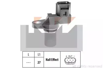 Датчик, положение распределительного вала KW купить