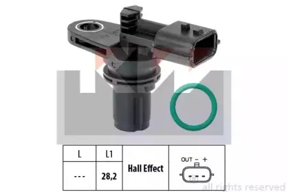 453 616 KW Датчик  р/вала,  к/вала (аналог EPS 1.953.616/Facet 9.0616 ) KW купить
