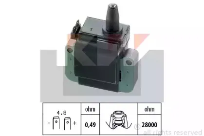 Катушка зажигания KW купить