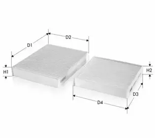 Фильтр, воздух во внутренном пространстве TECNECO FILTERS купить