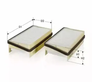 Фильтр, воздух во внутренном пространстве TECNECO FILTERS купить