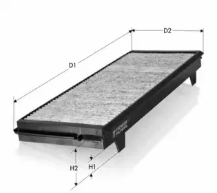 Фильтр, воздух во внутренном пространстве TECNECO FILTERS купить