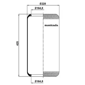 Кожух пневматической рессоры montcada купить
