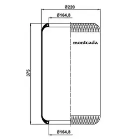 Кожух пневматической рессоры montcada купить