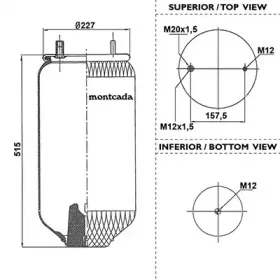 Кожух пневматической рессоры montcada купить