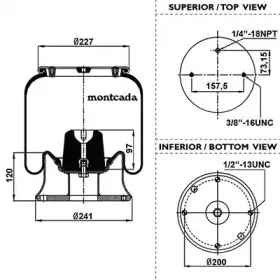 Кожух пневматической рессоры montcada купить