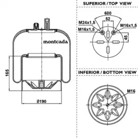 Кожух пневматической рессоры montcada купить