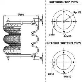 Кожух пневматической рессоры montcada купить