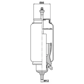 Гаситель, крепление кабины montcada купить