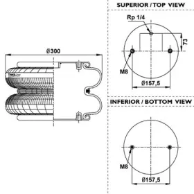 Кожух пневматической рессоры montcada купить