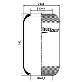 Кожух пневматической рессоры montcada купить