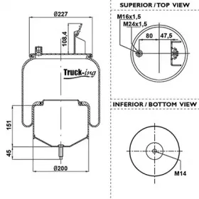 Кожух пневматической рессоры montcada купить