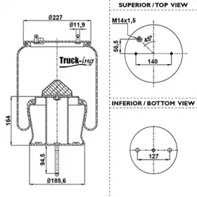 Кожух пневматической рессоры montcada купить