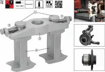 Комплект монтажн. инструмента, ступица колеса / к. подшипник VIGOR купить