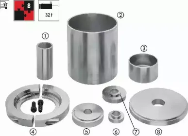 Комплект монтажн. инструмента, ступица колеса / к. подшипник VIGOR купить