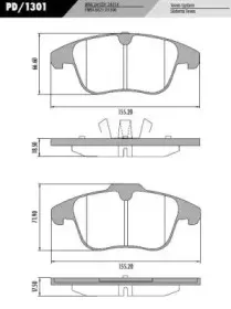 Комплект тормозных колодок, дисковый тормоз FRAS-LE купить