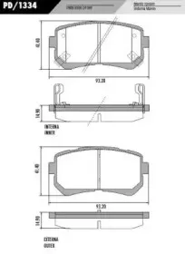 Комплект тормозных колодок, дисковый тормоз FRAS-LE купить