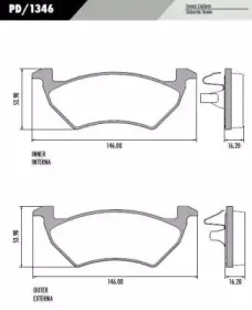 Комплект тормозных колодок, дисковый тормоз FRAS-LE купить