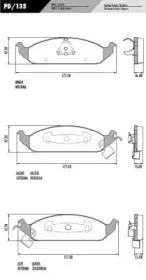 Комплект тормозных колодок, дисковый тормоз FRAS-LE купить
