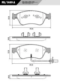 Комплект тормозных колодок, дисковый тормоз FRAS-LE купить