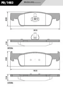 Комплект тормозных колодок, дисковый тормоз FRAS-LE купить