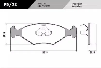 Комплект тормозных колодок, дисковый тормоз FRAS-LE купить