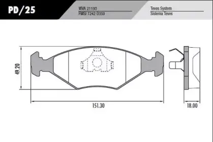 Комплект тормозных колодок, дисковый тормоз FRAS-LE купить