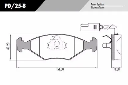 Комплект тормозных колодок, дисковый тормоз FRAS-LE купить