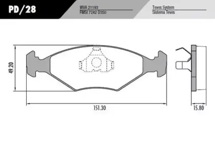 Комплект тормозных колодок, дисковый тормоз FRAS-LE купить