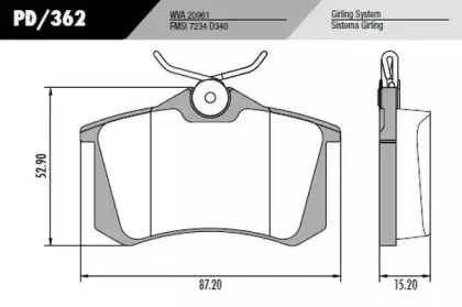 Комплект тормозных колодок, дисковый тормоз FRAS-LE купить